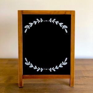 Vine chalkboard easel - hobby lobby wedding decor